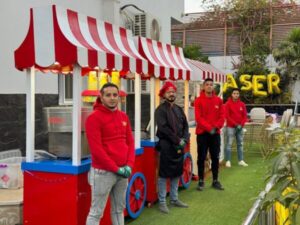 عربات أكل لحفلات أعياد الميلاد للأطفال